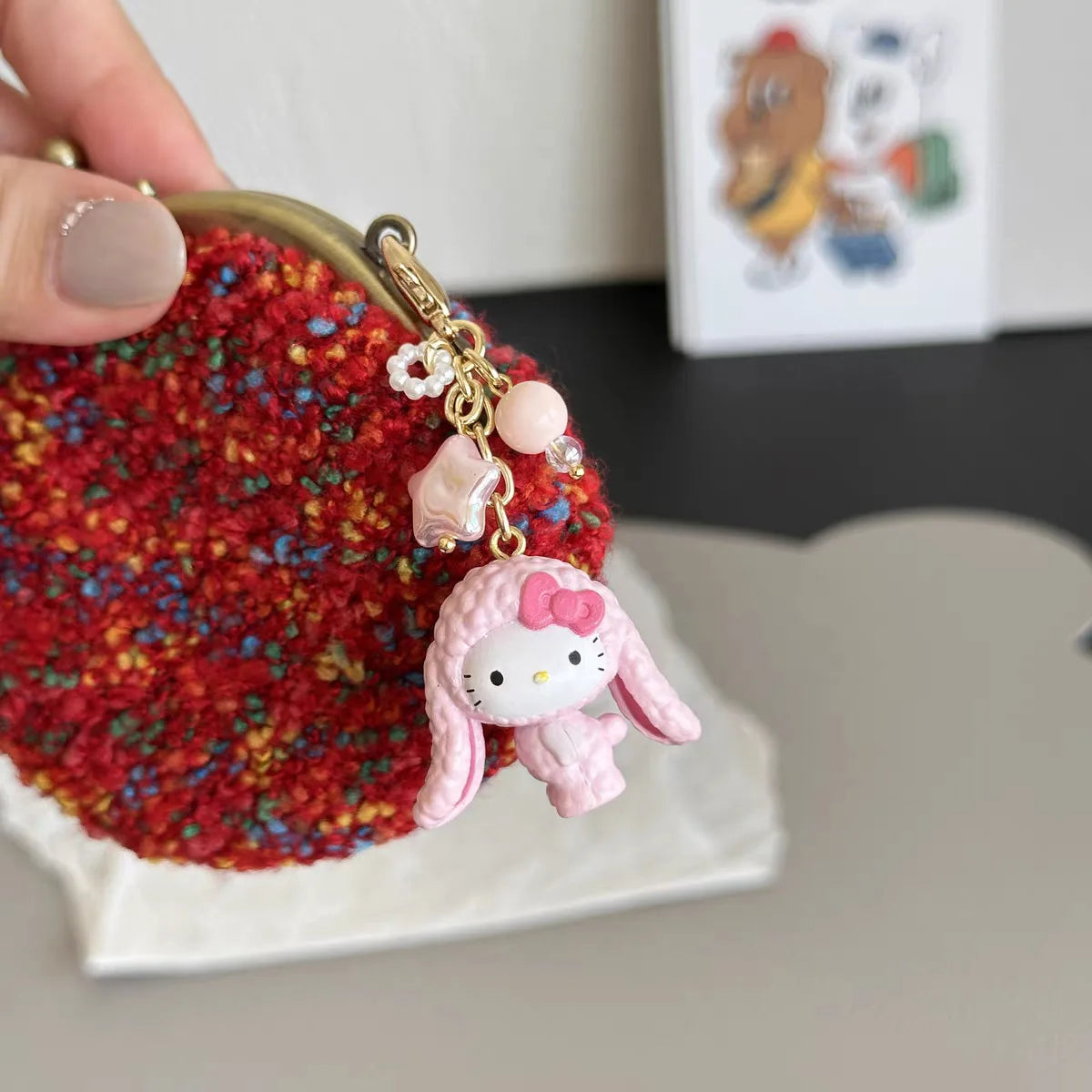 Hello Kitty Spring Kawaii Keychain 3D Pendants