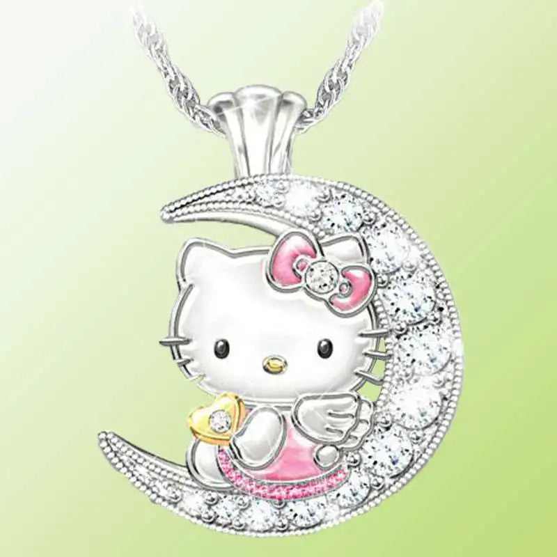 Hello Kitty Moon Necklace