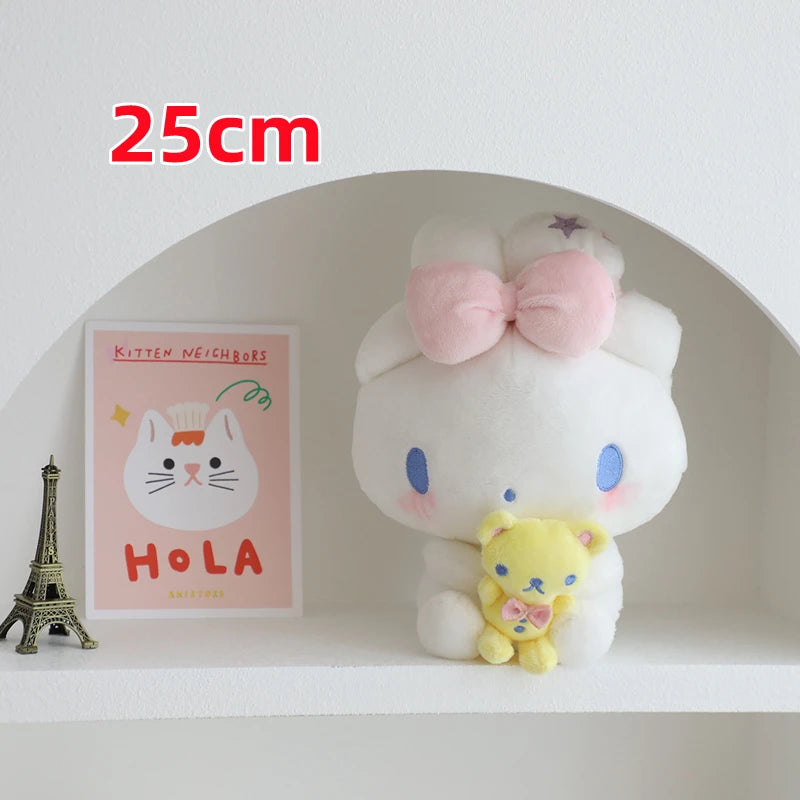 Cinnamoroll Bow Plushie Kawaii Cute Yellow Bear