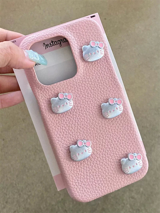 Hello Kitty Pink & Silver Phone Case