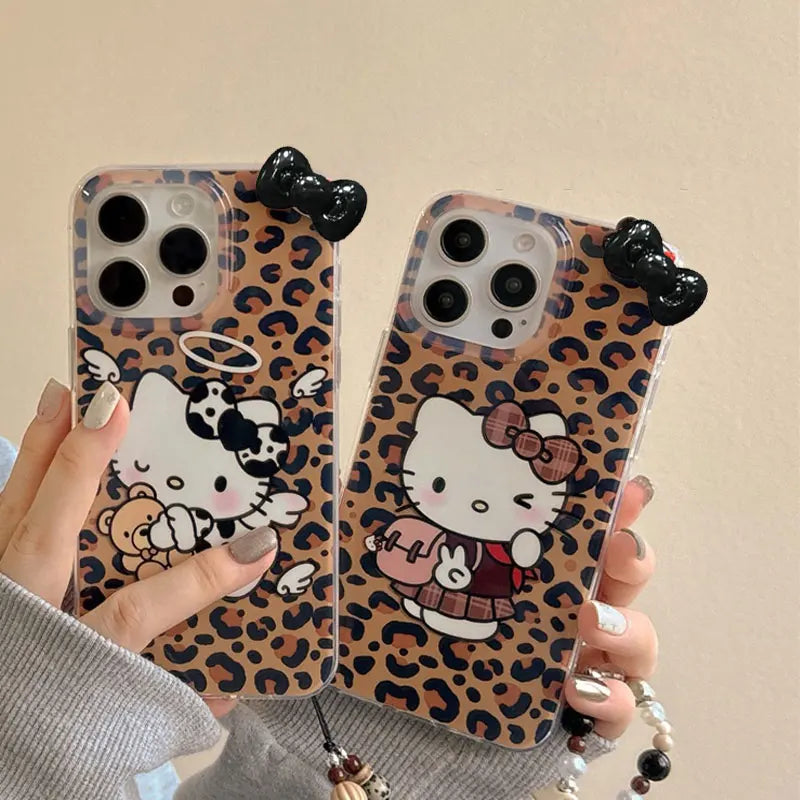 Hello Kitty Leopard Print Phone Case