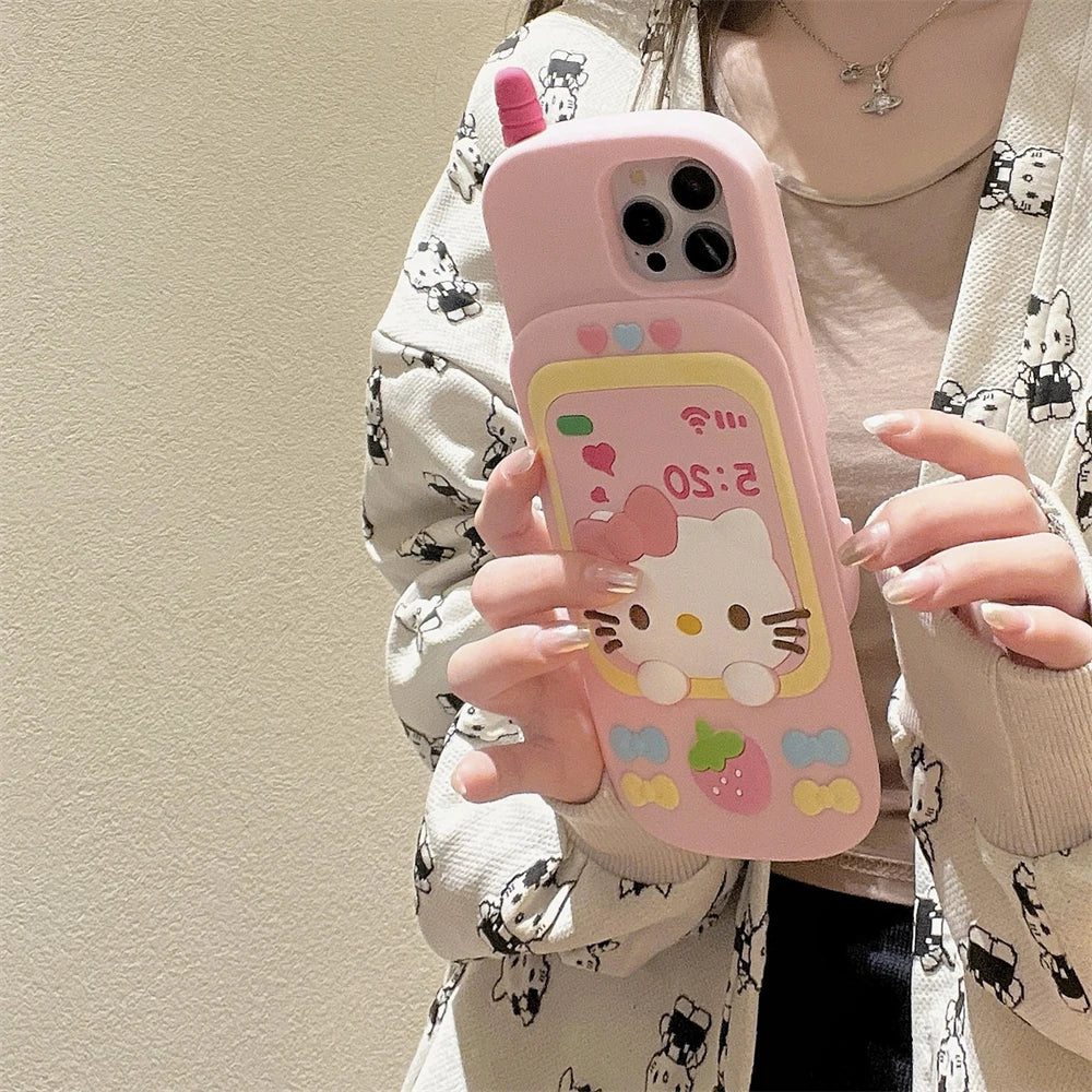 Hello Kitty Phone Style Silicone Phone Case