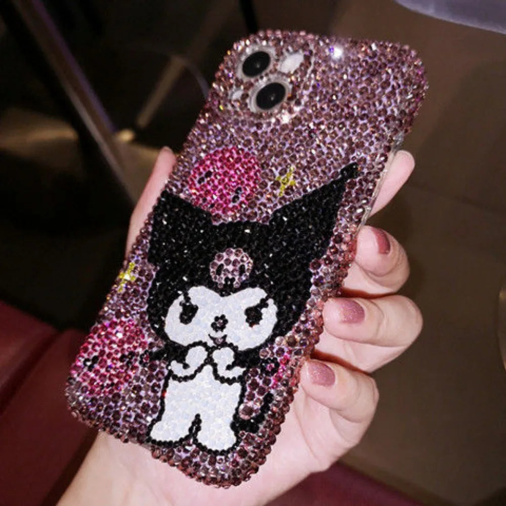 Kuromi Rhinestone Phone Case