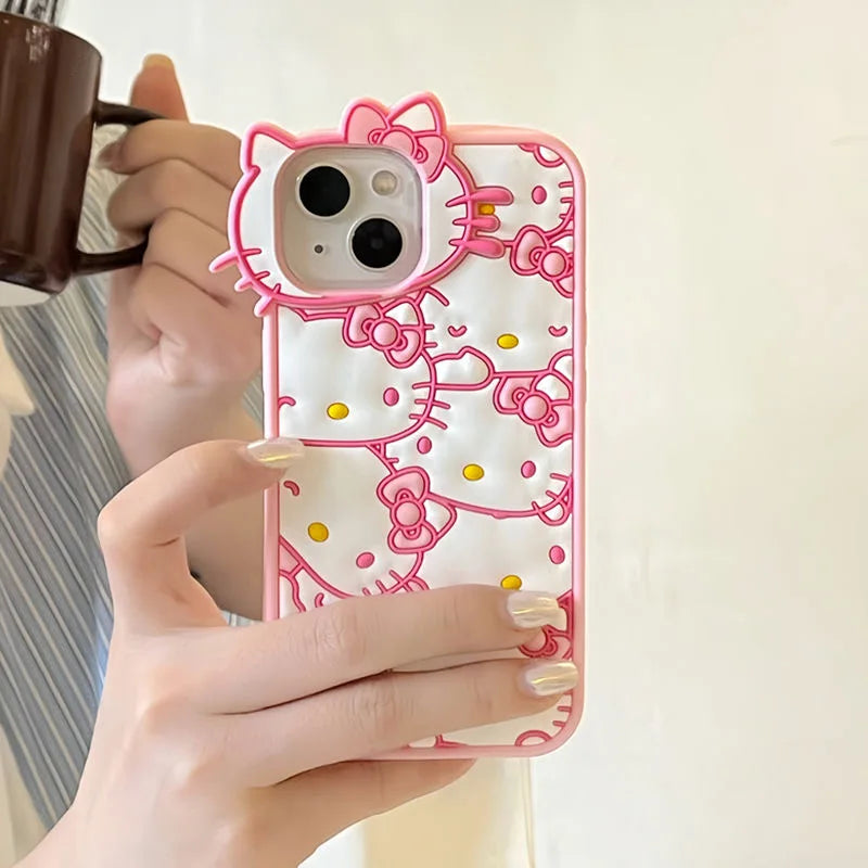 Hello Kitty Cute Bow Face Phone Case