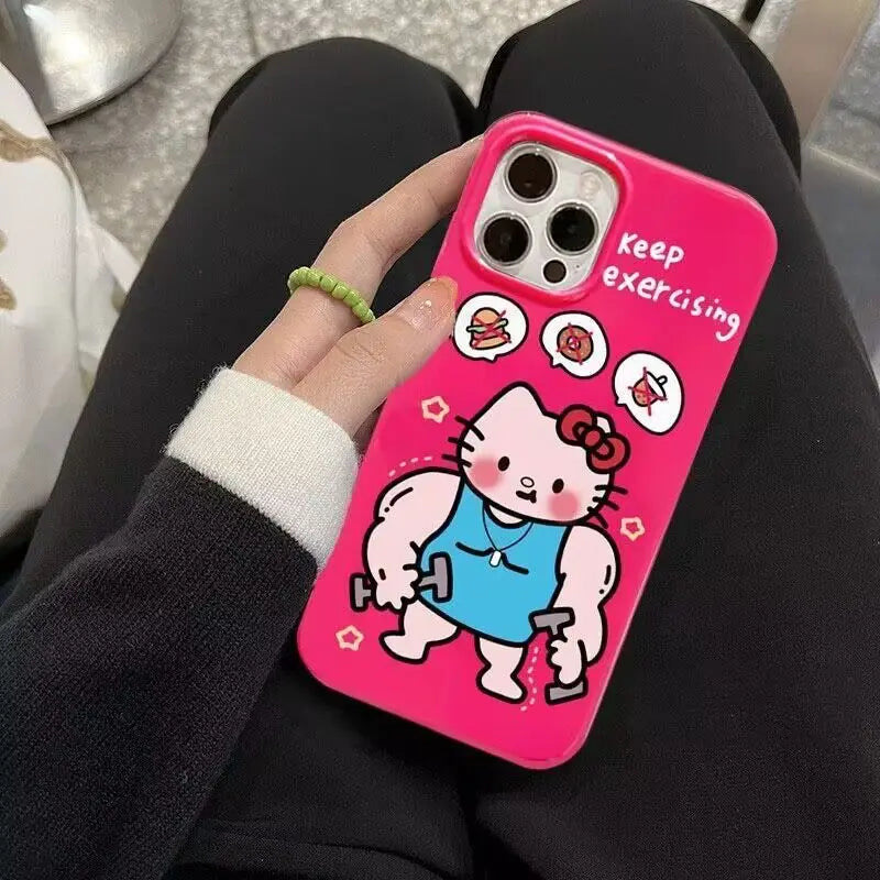 Hello Kitty Pink Keep Exercising Phone Case