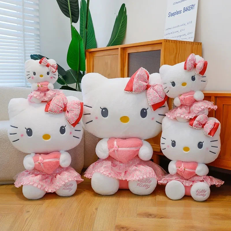 Sanrio Hello Kitty x Kuromi x My Melody Valentines Day Heart Plushie