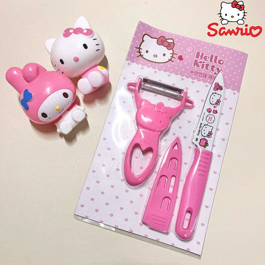 Hello Kitty Knife Cutting Fruit Vegatable Peeler Set