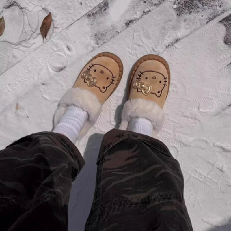 Hello Kitty Plush Slipper Shoes