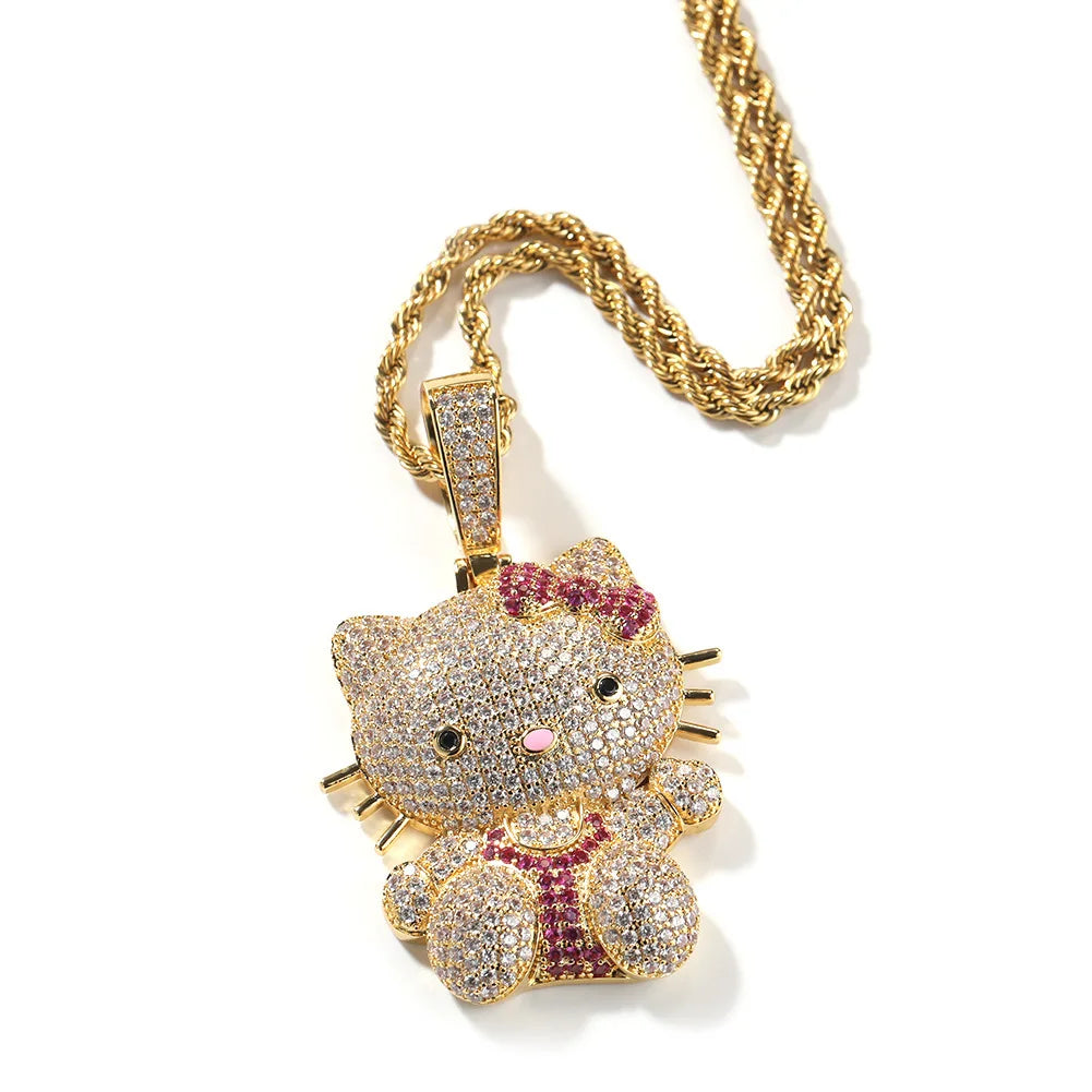 Hello Kitty Rhinestone Necklace