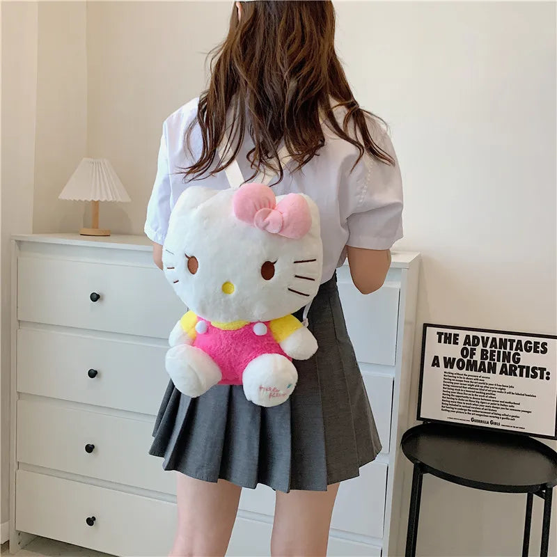 Sanrio Hello Kitty, Kuromi, Cinnamoroll, My Melody Plush Backpack