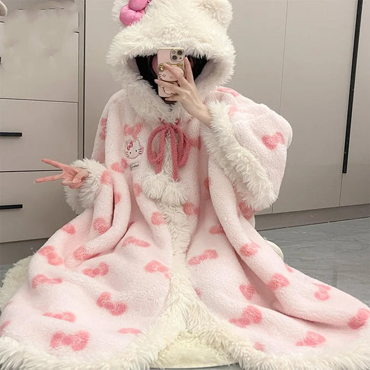 Hello Kitty Fluffy Pajamas Robe