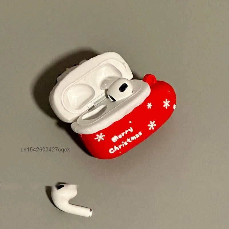 Hello Kitty Merry Christmas Sock AirPods Case