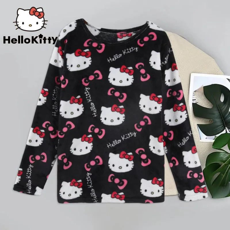 Hello Kitty Long Sleeve Pajamas Top