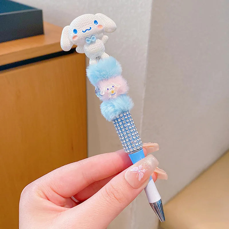 Sanrio Kawaii Plush Bead String Pen