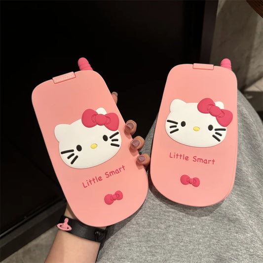 Hello Kitty Kawaii Flip Phone Silicone Phone Case