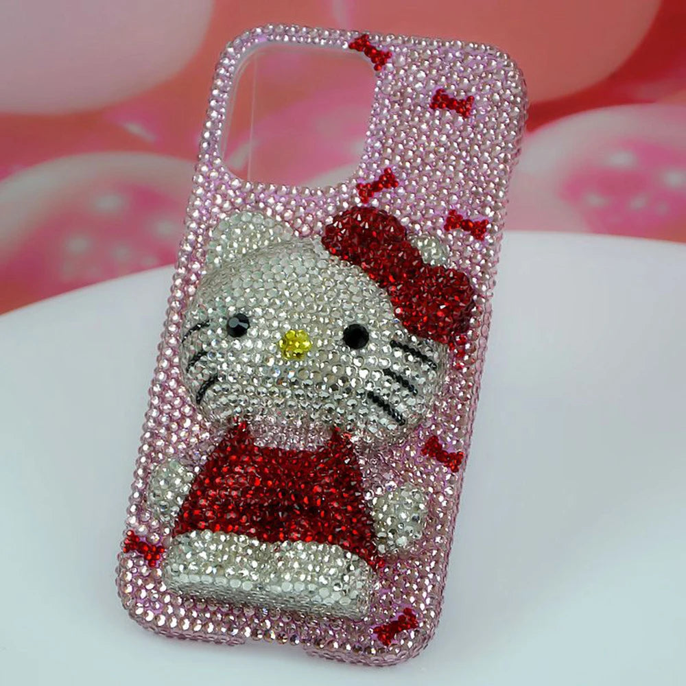 Hello Kitty Bling Bow Rhinestone Phone Case