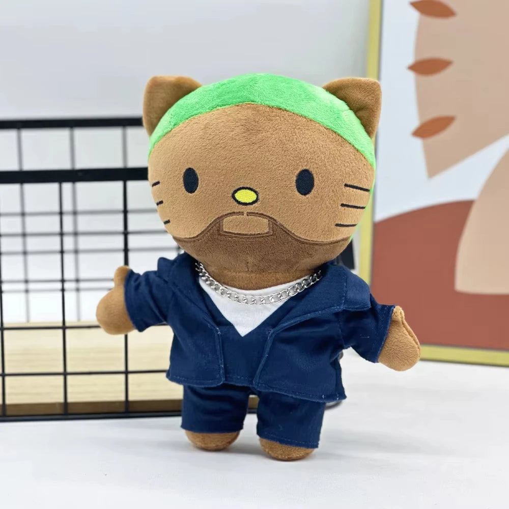 Hello Kitty Frank Ocean Green Hair Plushie