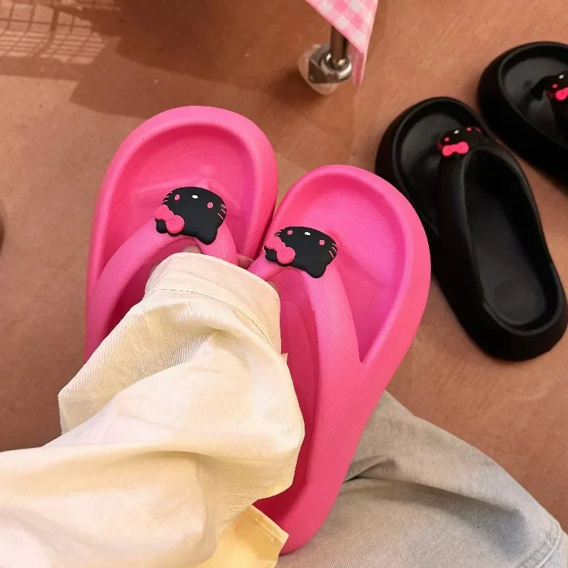 Hello Kitty Y2K Kawaii Thick Slippers