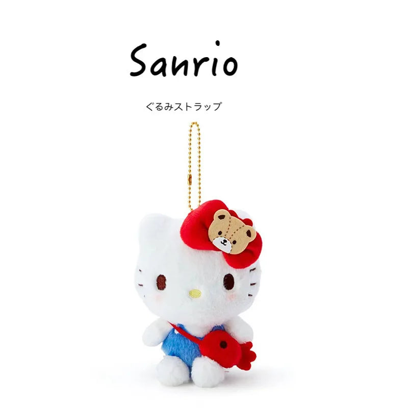 Sanrio Kawaii Crossbody Bag Plushie Pendant Keychain