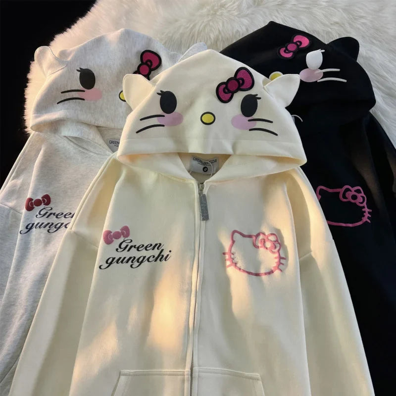 Sanrio Hello Kitty Cute Hoodie Yk2
