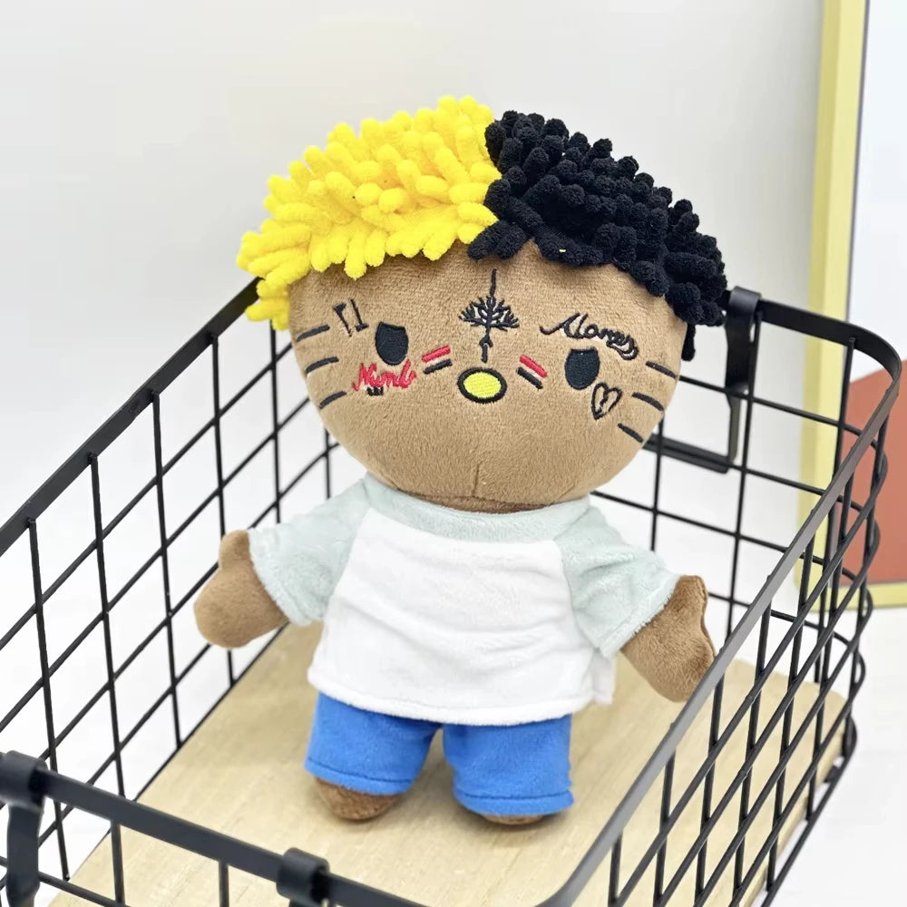 Hello Kitty Xxxtentacion Yellow Black Hair Plushie