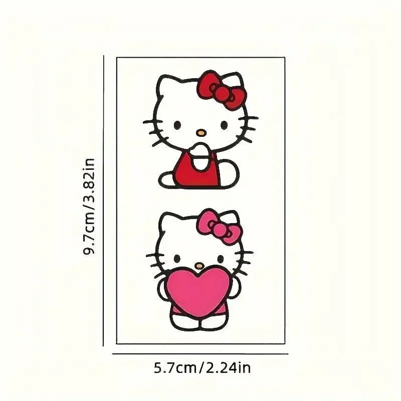 Hello Kitty x Kuromi Sanrio Tattoo Stickers