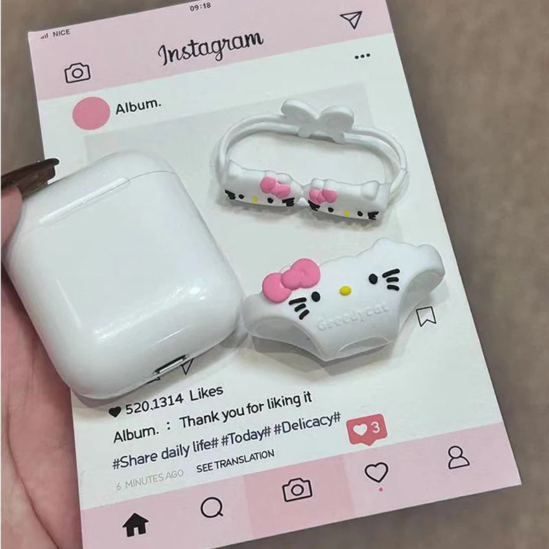 Hello Kitty White Bikini AirPods Case