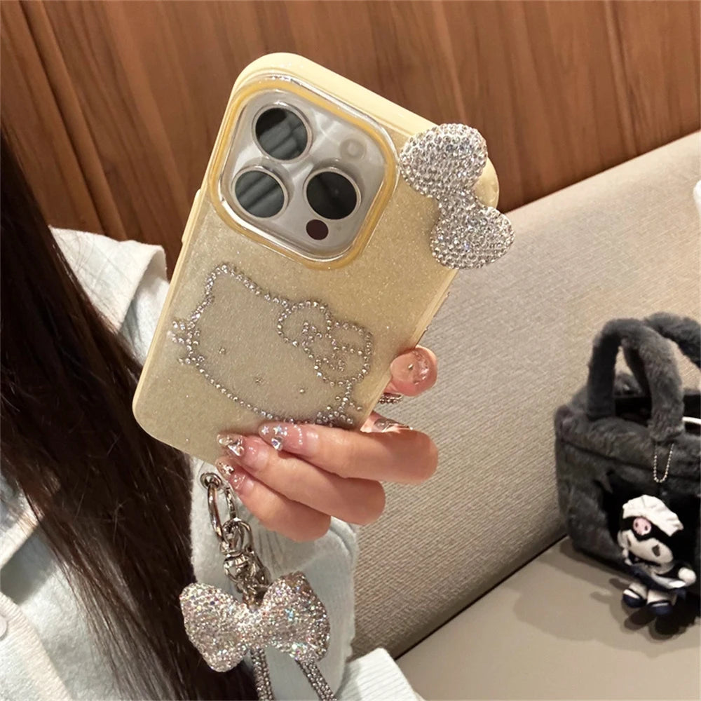 Hello Kitty Luxury Glitter Rhinestone Phone Case