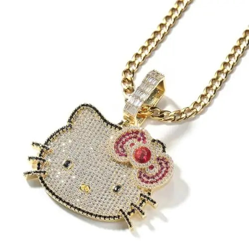 Hello Kitty Rhinestone Necklace