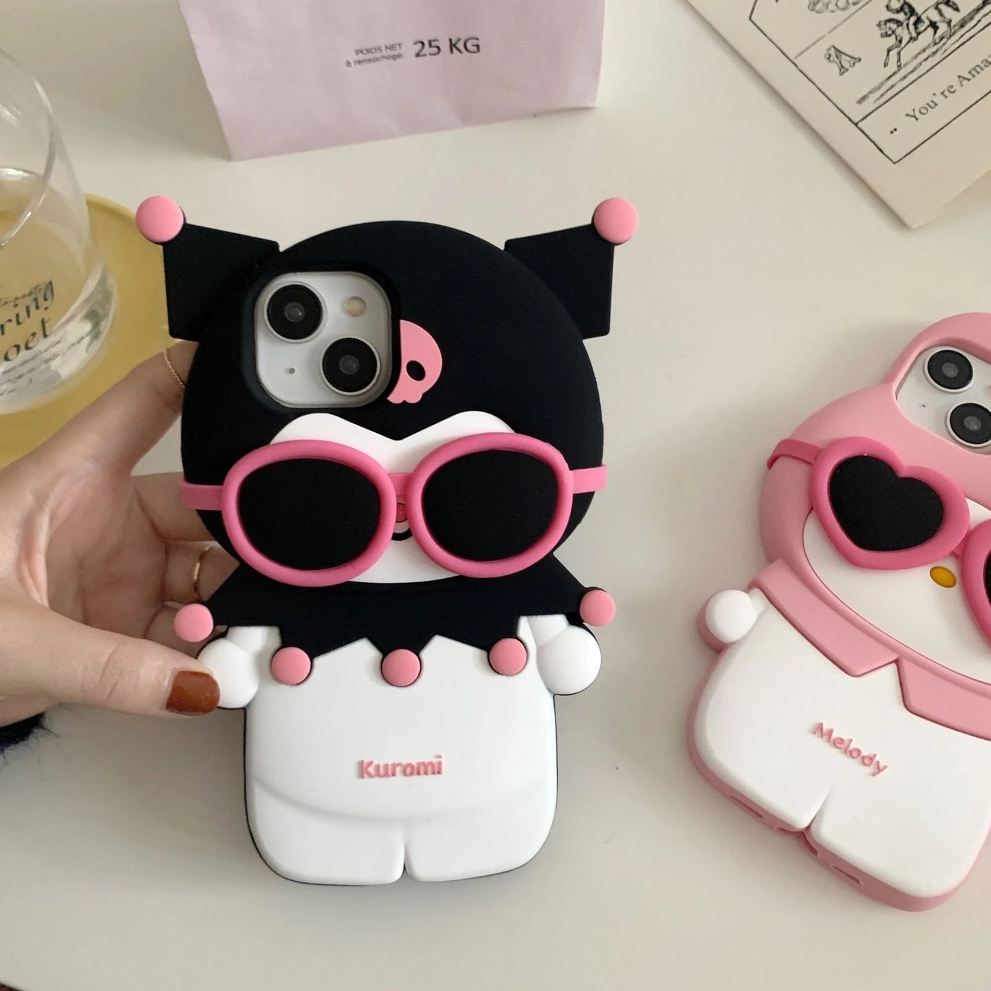 My Melody & Kuromi Sunglasses 3D Phone Case