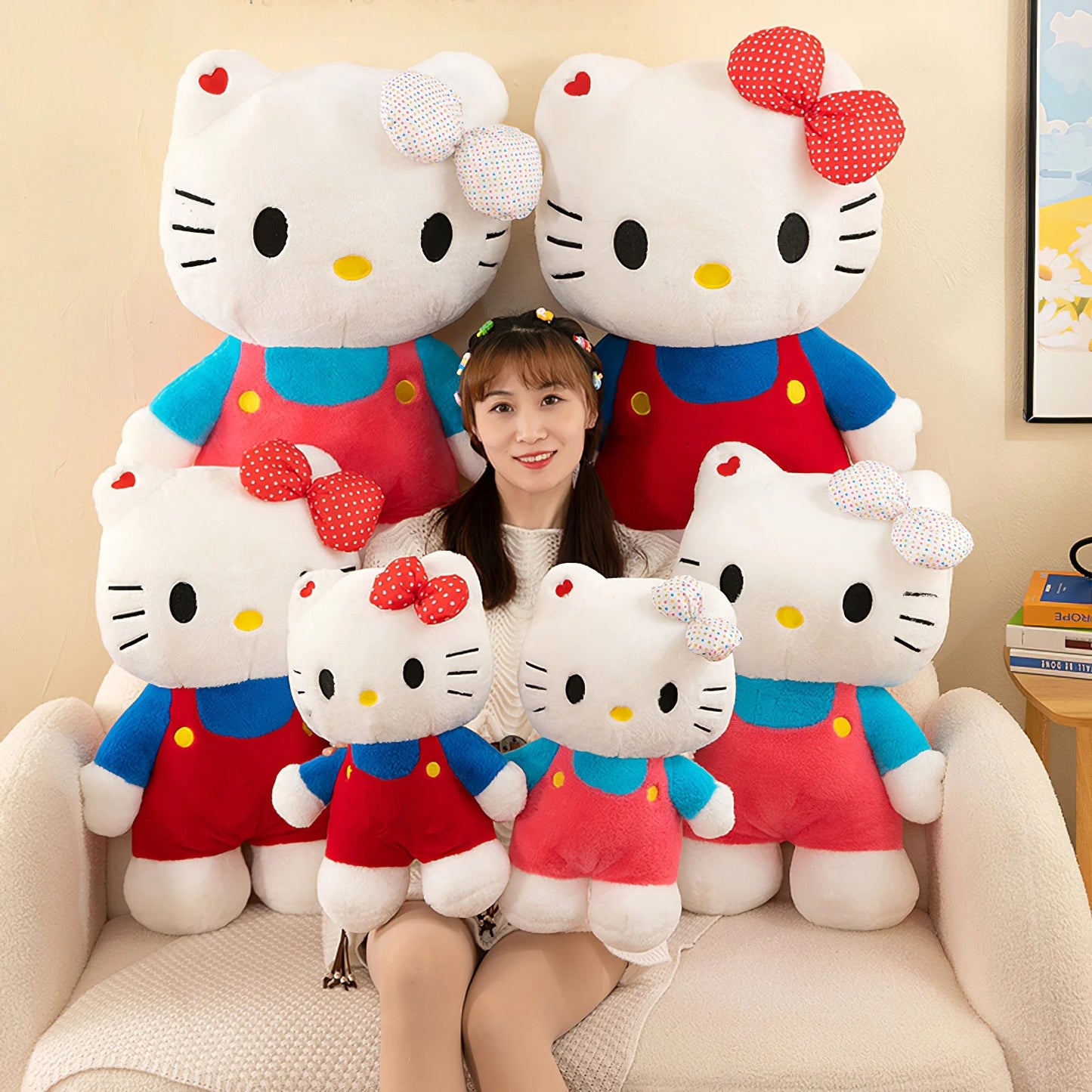 Hello Kitty Large Kawaii 40cm, 60cm 80cm Plushie