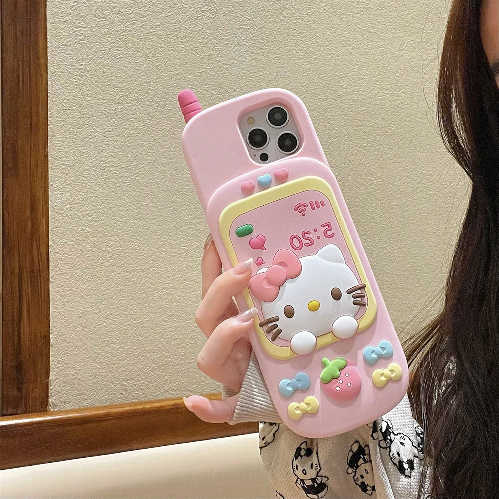 Hello Kitty Phone Style Silicone Phone Case