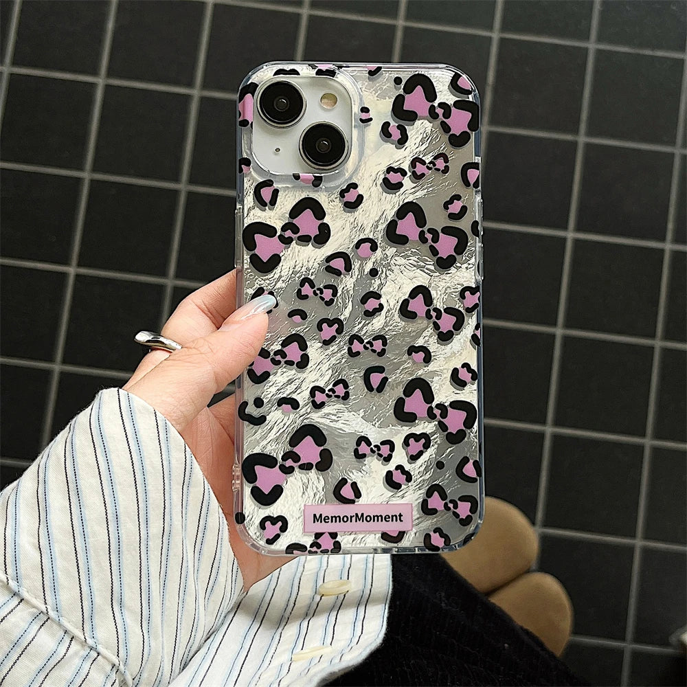 Kawaii Animal Bow Print Phone Case