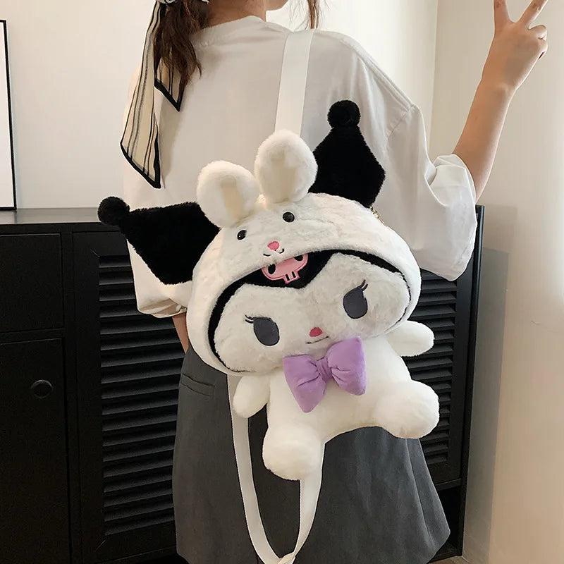 Sanrio Hello Kitty, Kuromi, Cinnamoroll, My Melody Plush Backpack