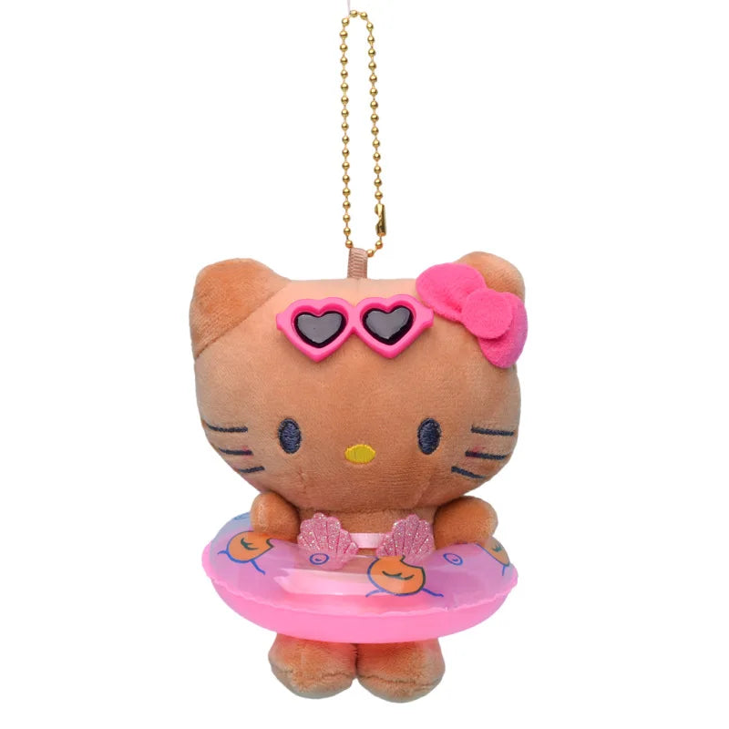 Hello Kitty Tropical Hawaii Plush Keychain Pendant