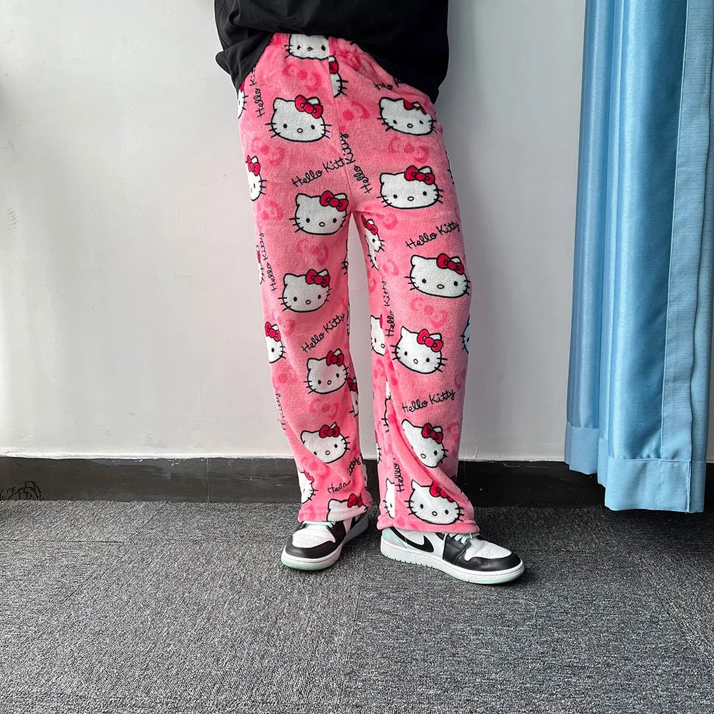 Pantalones de pijama rosados 