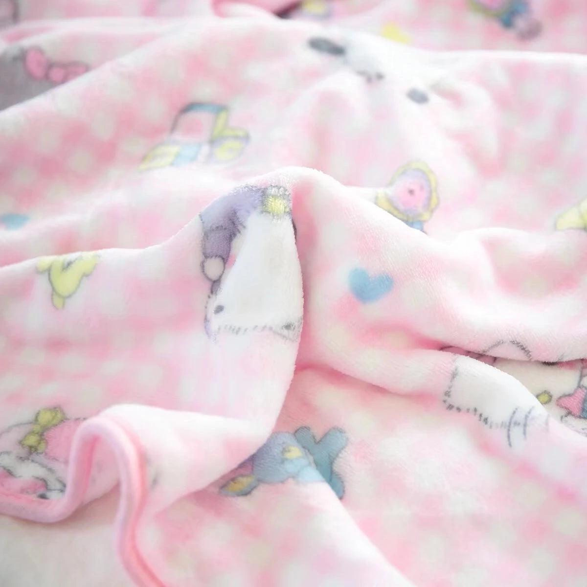 Sanrio Cute Hello Kitty Blanket Warm Flannel Blanket