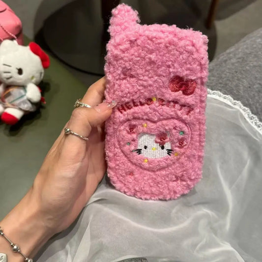 Hello Kitty Fuzzy Flip Phone Case