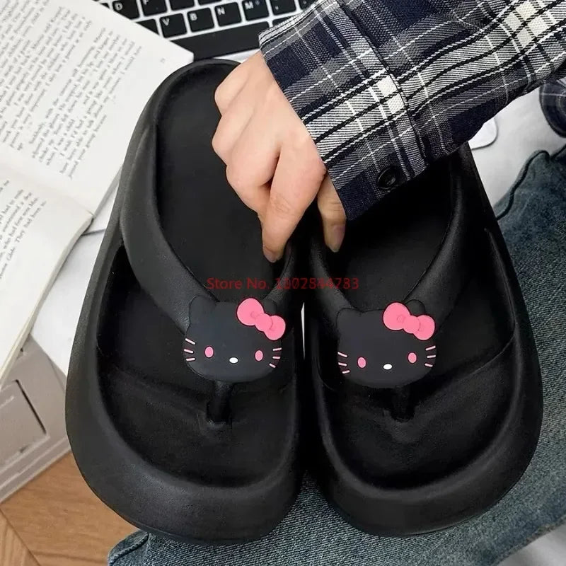 Hello Kitty Y2K Kawaii Thick Slippers