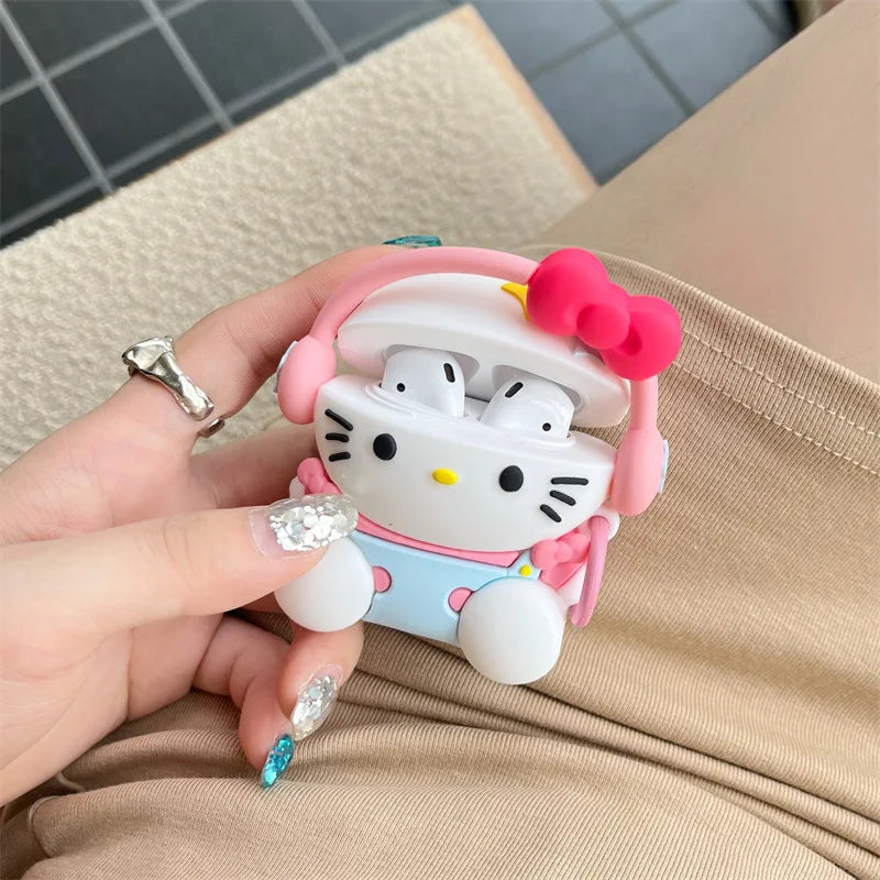 Hello Kitty Music Headphones Airpods Case