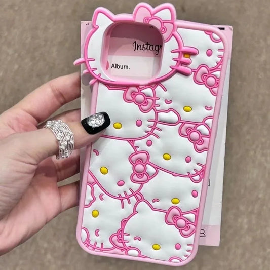 Hello Kitty Cute Bow Face Phone Case