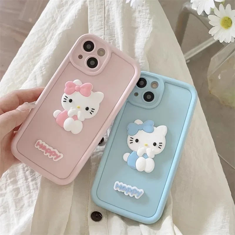 Hello Kitty & Pochacco Pastel Pink & Blue Phone Case