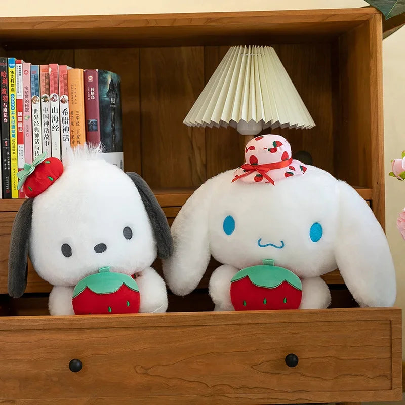 Cinnamoroll x Pochacco Strawberry Fruit Kawaii Plushie