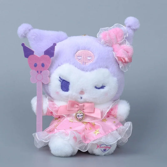 Kuromi Pink Purple Pastel Cute Kawaii Wink Wand Plushie