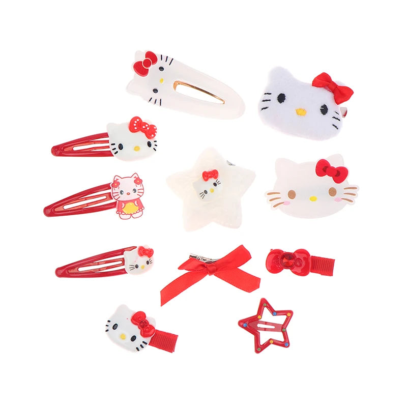 Hello Kitty Plush Hair Clip Set