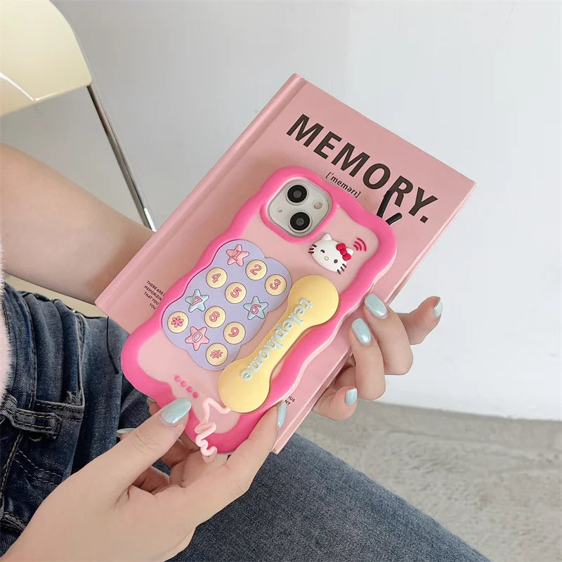 Hello Kitty Telephone Pink Phone Case