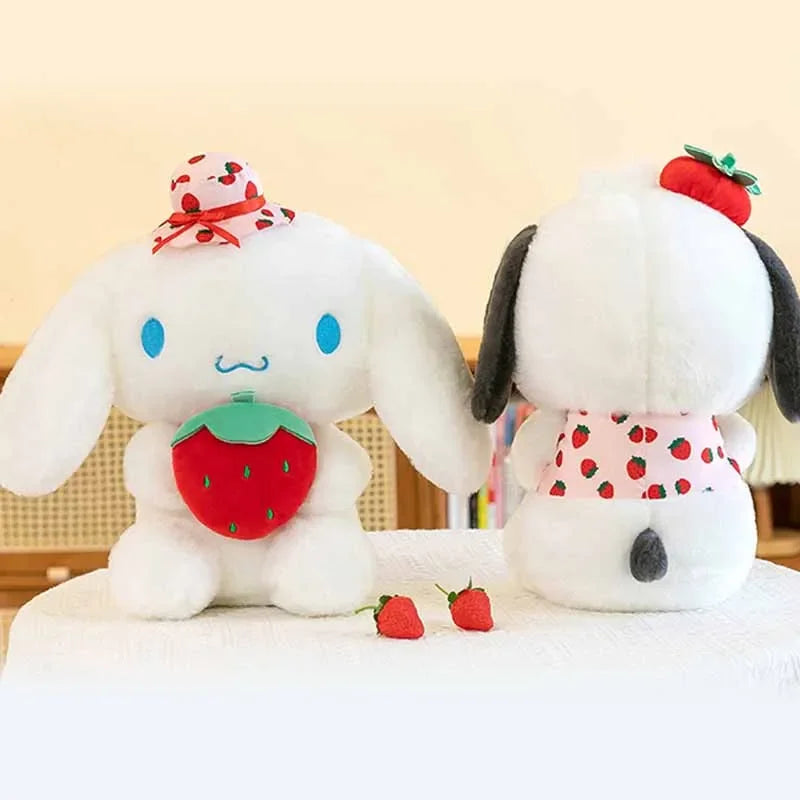 Cinnamoroll x Pochacco Strawberry Fruit Kawaii Plushie