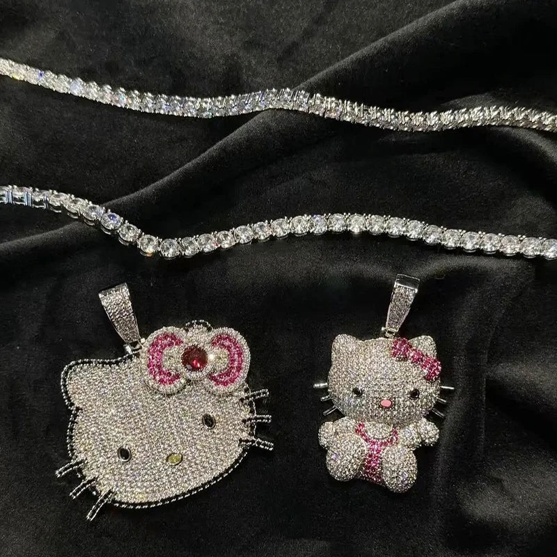 Hello Kitty Rhinestone Necklace