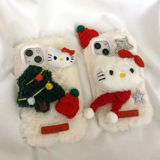 Hello Kitty Christmas Plush Phone Case