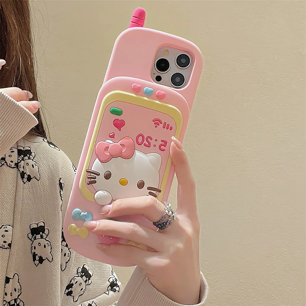 Hello Kitty Phone Style Silicone Phone Case